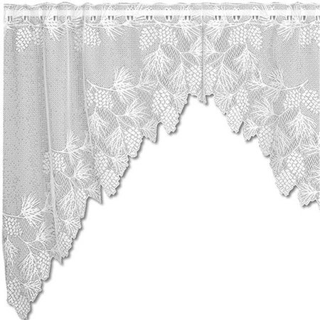HERITAGE LACE Heritage Lace 6260WS-40PR 68 x 40 in. Woodland Swag Pair 6260WS-40PR
